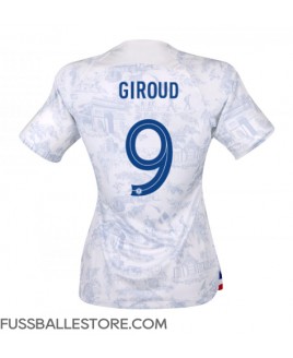 Günstige Frankreich Olivier Giroud #9 Auswärtstrikot Damen WM 2022 Kurzarm